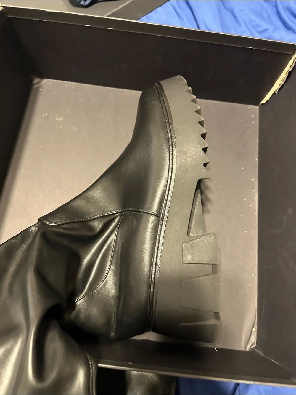 Fashion to Figure Black Over-the-Knee Platform Boots
